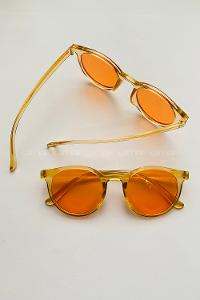 Lamelif Ayris -Bal Çerçeve Turuncu Cam- Güneş Gözlüğü