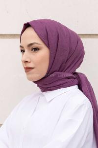 Lamelif Bambu Şal Mor