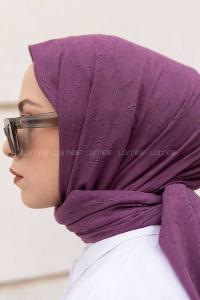 Lamelif Bambu Şal Mor