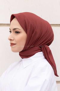 Light Powder Cotton Fabric Straight Shawl