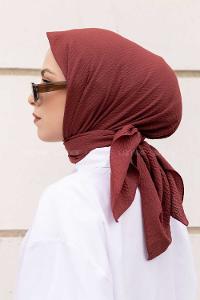 Light Powder Cotton Fabric Straight Shawl