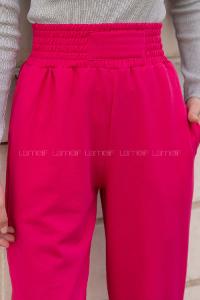 Lamelif Önü Arma Detaylı Eşofman Fuşya