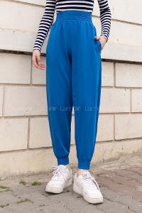 Lamelif Önü Arma Detaylı Eşofman İndigo