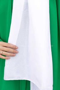 White Viscose Fabric Printed Shawl