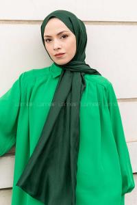 Emerald Green Viscose Fabric Printed Shawl