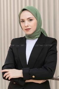 Anatolian Black Cotton Fabric Straight Scarf