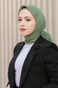 Anatolian Black Cotton Fabric Straight Scarf