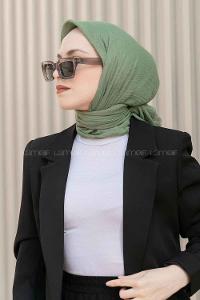 Anatolian Black Cotton Fabric Straight Scarf