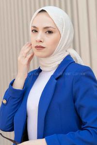 Lamelif Bürümcük Eşarp Ekru