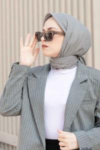 Lamelif Bürümcük Eşarp Gri