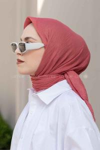 Lamelif Bürümcük Eşarp Gül Pembe