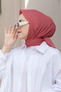 Lamelif Bürümcük Eşarp Gül Pembe
