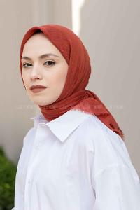 Lamelif Bürümcük Eşarp Kiremit