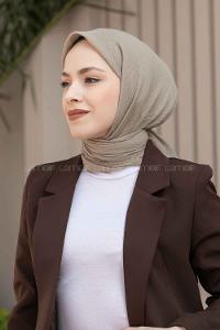 Lamelif Bürümcük Eşarp Koyu Bej