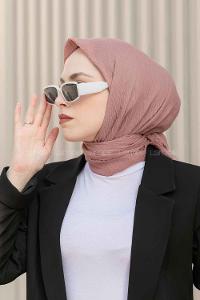 Lamelif Bürümcük Eşarp Pudra