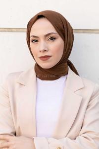 Lamelif Bambu Şal Kahverengi