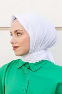 Lamelif Krimkıl Eşarp Beyaz