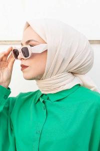 Lamelif Krimkıl Eşarp Ekru