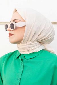 Lamelif Krimkıl Eşarp Ekru