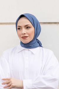 Lamelif Krimkıl Eşarp Kot Mavisi