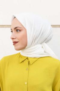 Lamelif Krimkıl Eşarp Kırık Beyaz