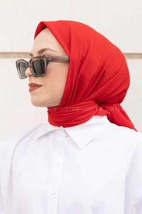 Lamelif Krimkıl Eşarp Kırmızı
