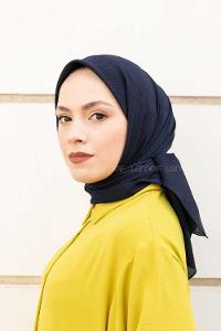 Lamelif Krimkıl Eşarp Lacivert