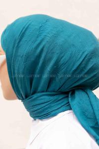 Lamelif Bambu Şal Petrol Mavisi