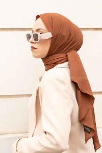 Lamelif Krinkıl Şal Sütlü Kahve