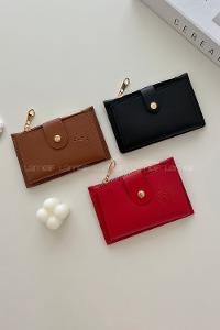 Lamelif David Polo Kapak Kilitli Cüzdan Siyah