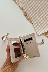 Lamelif David Polo Küçük Boy İçi Kadife Tokalı Çanta Vizonrengi