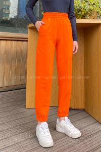 Lamelif Düz Jogger Eşofman Oranj