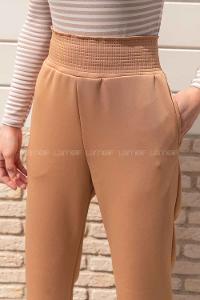 Brown With Milk Cotton High Waist Comfortable Pants
