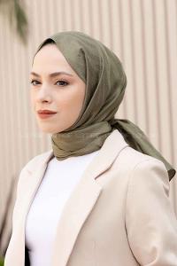 Anatolian Black Viscose Fabric Printed Shawl