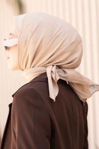 Lamelif Bambu Eşarp Bej