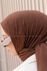 Lamelif Mio Caz Şal Kahverengi