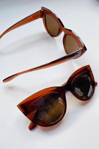 Lamelif Acı Kahve Çerçeve Punch Kedi Güneş Gözlüğü