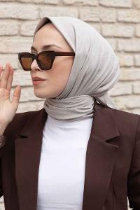 Lamelif Bambu Eşarp Koyu Taş