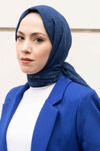 Lamelif Bambu Şal Koyu İndigo