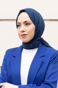 Lamelif Bambu Şal Koyu İndigo