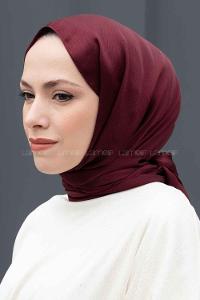 Lamelif Janjan Şal Koyu Bordo