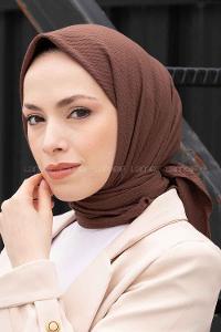Lamelif Mio Caz Eşarp Koyu Kahve