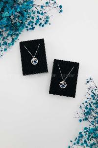 Lamelif Gümüş Ada Küre Detaylı Zirkon Kolye