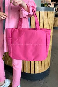 Lamelif 3 Bölmeli Fermuarlı Kol Ve Omuz Kadın Çanta Fuşya