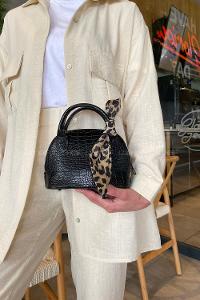 Black With Suspenders Skin Hand Bag Bag