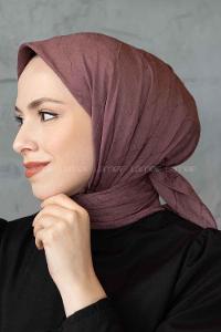Lamelif Bambu Eşarp Koyu Gül Kurusu