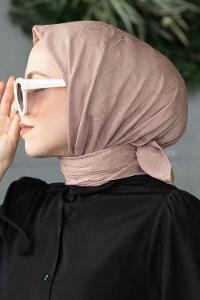 Lamelif Bambu Eşarp Koyu Vizon