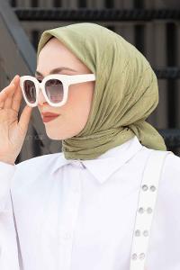 Lamelif Bambu Eşarp Açık Yeşil