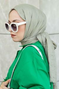 Lamelif Bambu Şal Açık Yeşil