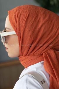 Lamelif Bambu Şal Mercan Rengi